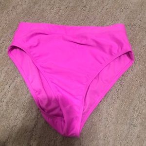 Hot pink high waited swimsuit bottoms